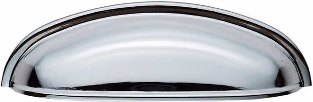 Loops Shaker Cup Pull Handle in Polished Chrome, W: 124 mm, H: 35 mm, Fixing Centres: 96 mm – 2
