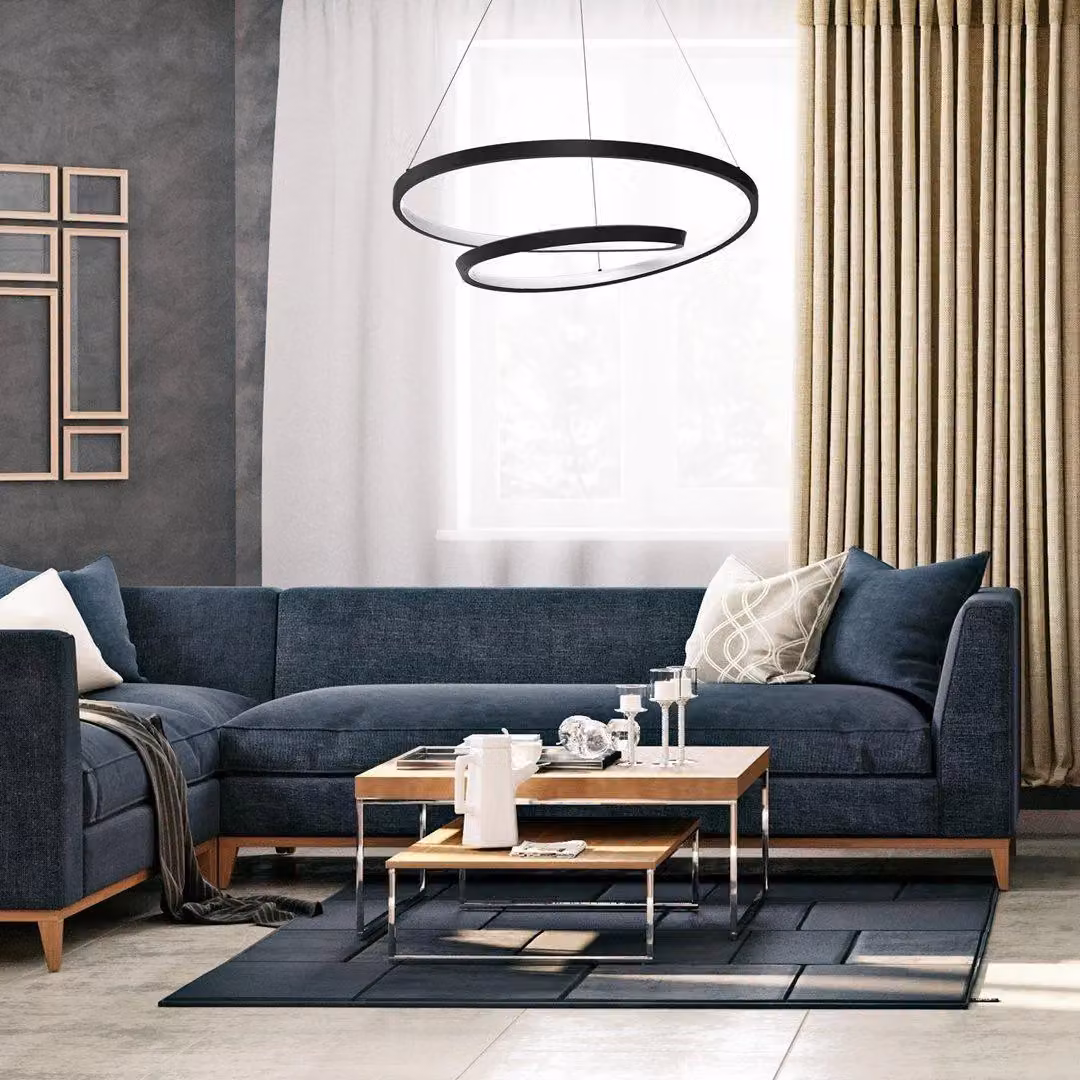 Milagro Lucero LED Designer Pendant Lamp in Black, Height Adjustable – 4