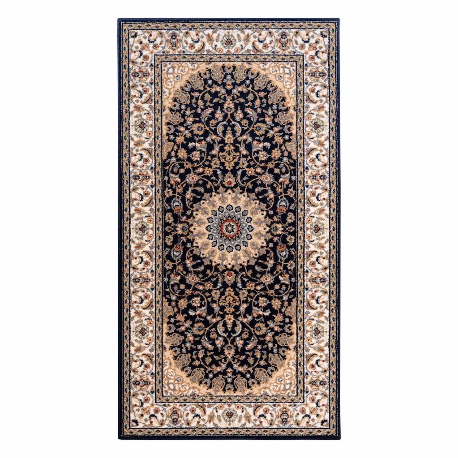 RugsX Nain Vintage Wool Rug in Beige and Multicolour, W: 150 cm, D: 80 cm – 2