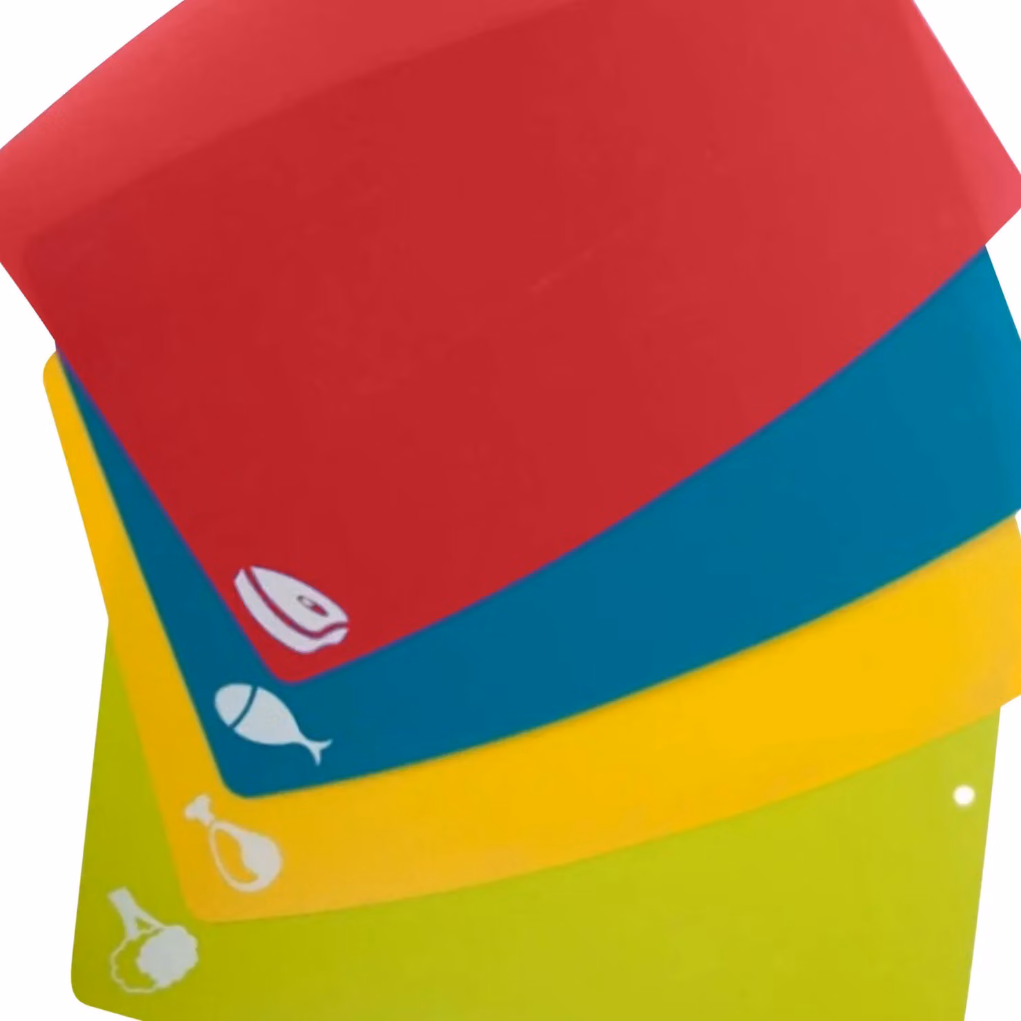 APOLLO Multicolour Flexible Plastic Rectangular Cutting Mats and Chopping Board, 4 Pack – 4