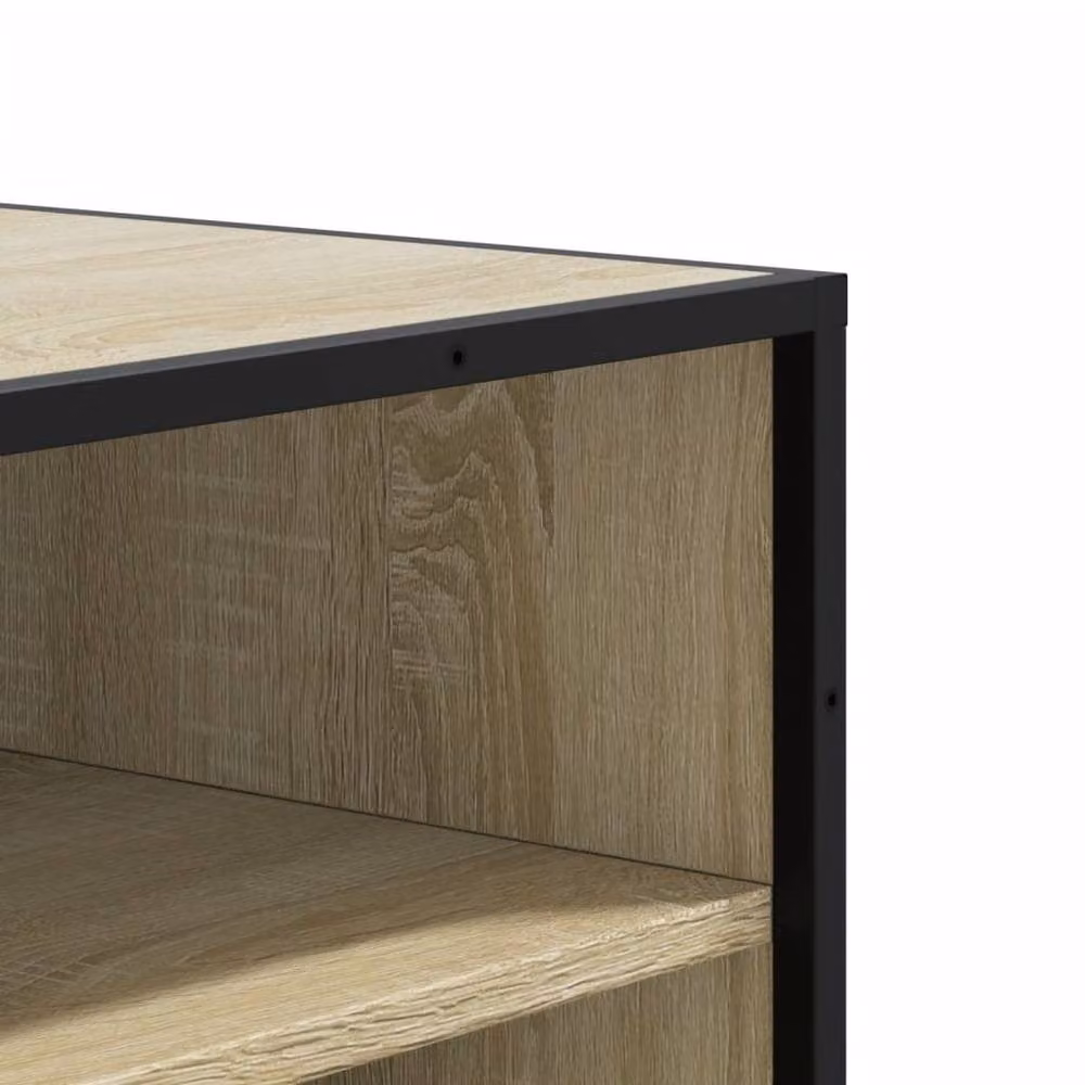 Berkfield Home Sonoma Oak Shoe Cabinet in Brown, W/D/H: 75 x 38 x 97.5 cm – 4