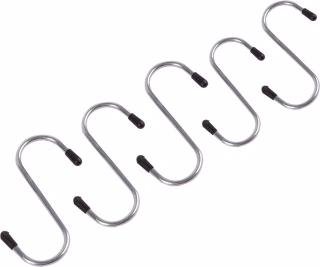 Ashley Silver Iron S-Hooks, 6.5 cm