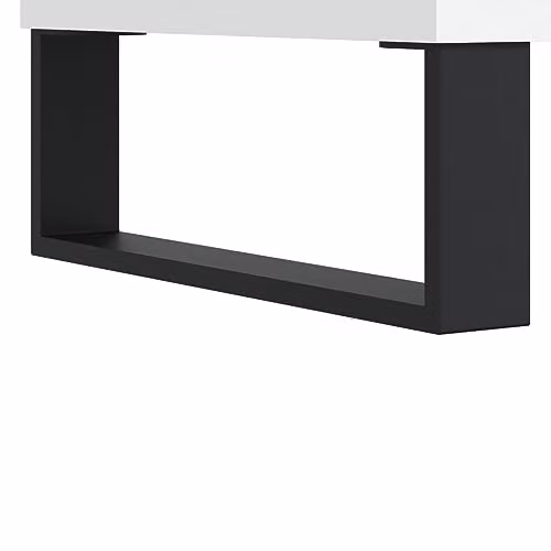vidaXL Modern White Sideboard in Matt MDF and Metal, W/D/H: 60 x 35 x 70 cm – 3
