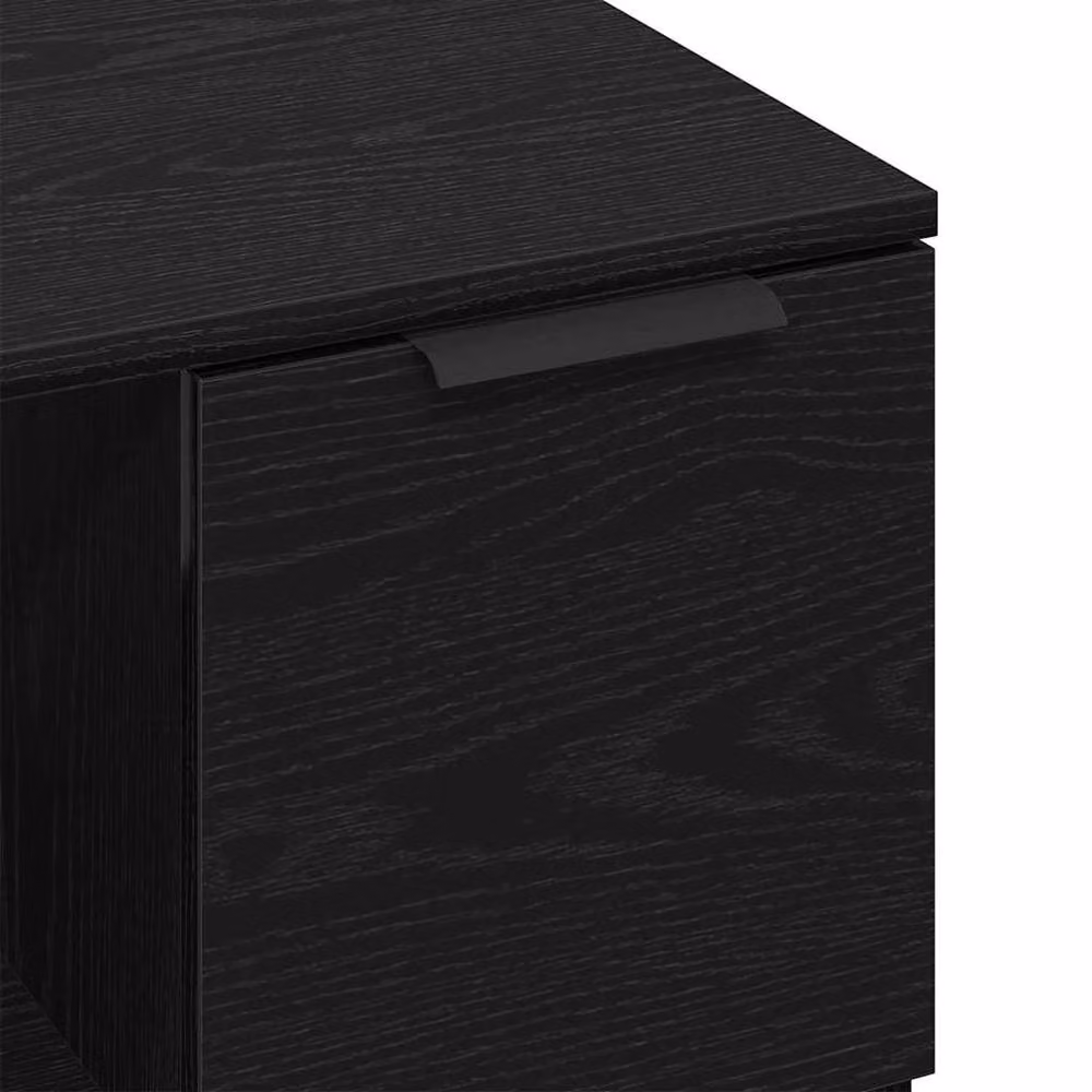 Berkfield Home Modern Black Oak Coffee Table, W/D/H: 50 x 50 x 36 cm – 5