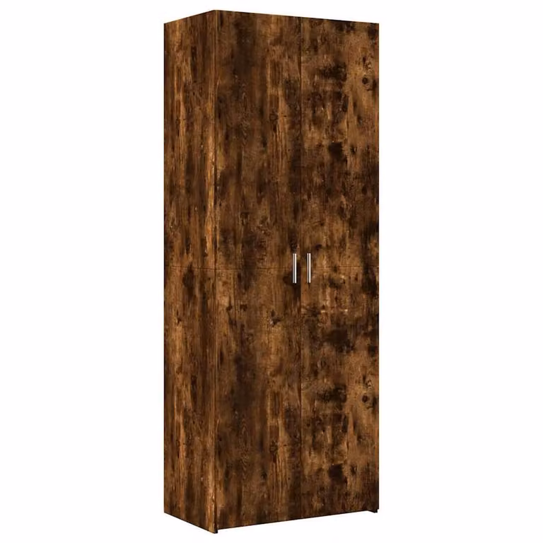 Berkfield Home Smoked Oak Highboard in Brown, W/D/H: 70 x 42.5 x 185 cm