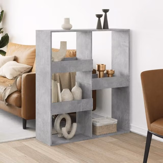 Berkfield Home Concrete Grey Room Divider, W/D/H: 100 x 33 x 115 cm