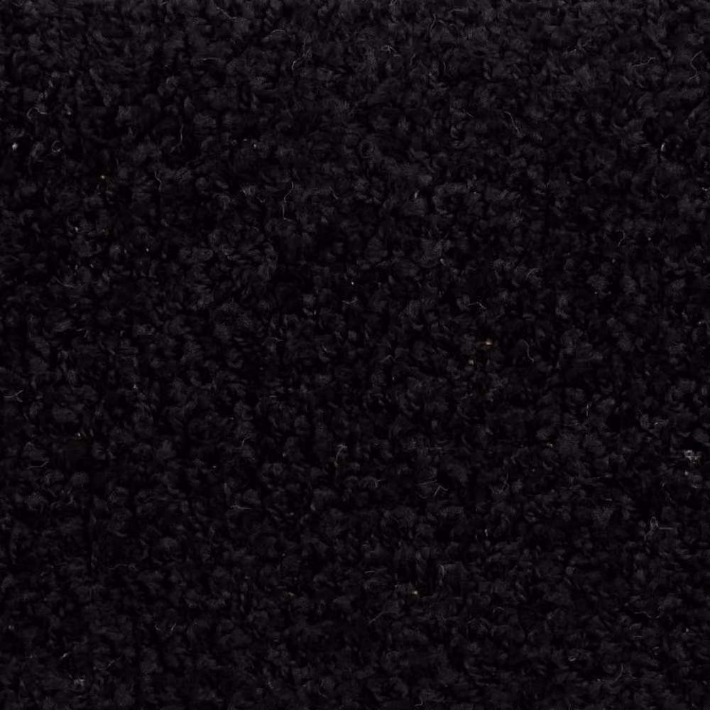 Berkfield Home Self-Adhesive Carpet Stair Treads, 15 Pieces, Black, W: 65 cm, D: 21 cm, H: 4 cm – 5