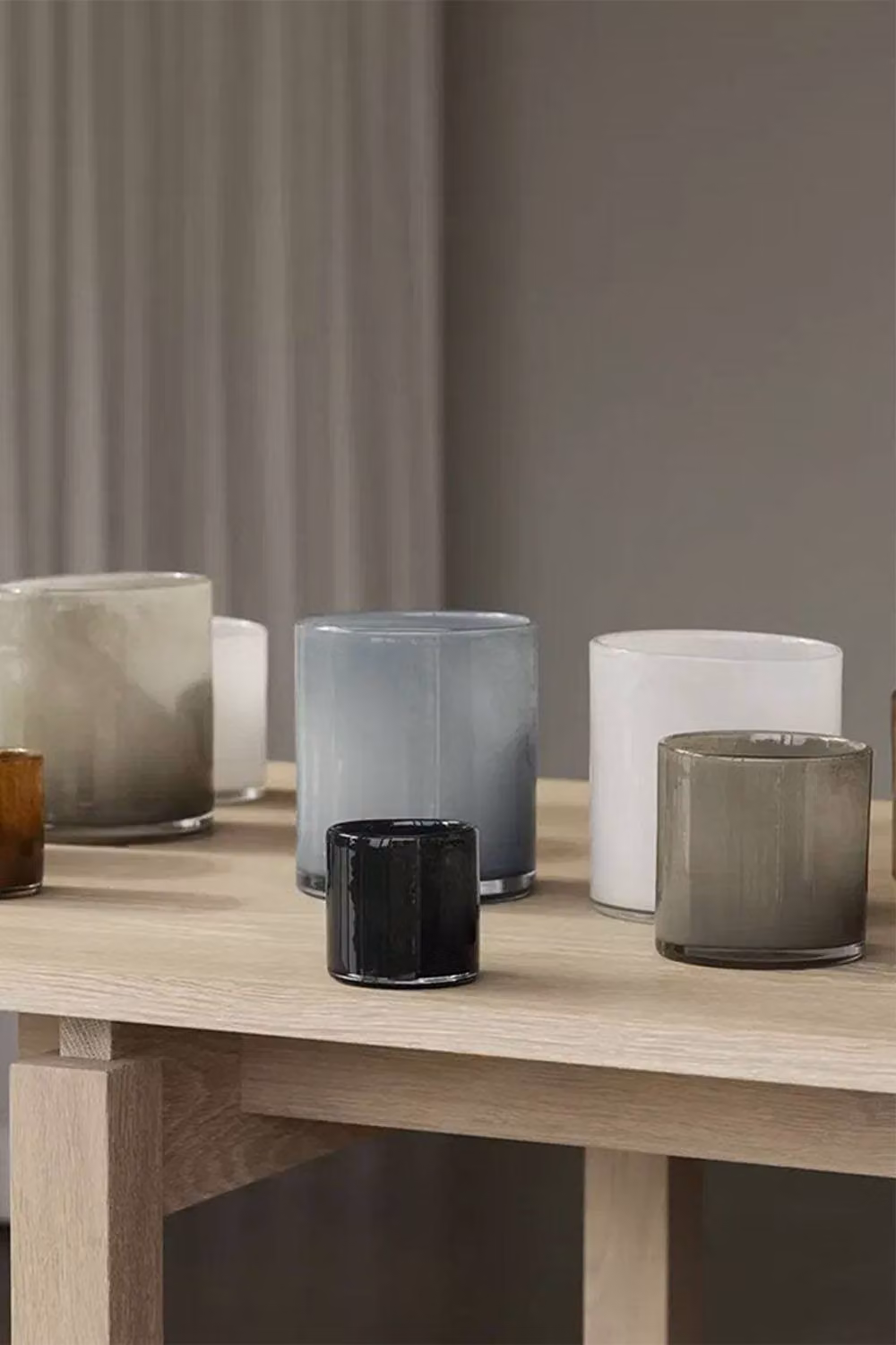Blomus Saga Small Lantern Candle Holder in Mourning Dove Grey – 3