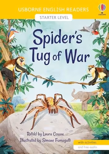 Usborne Spider's Tug of War English Readers Starter Level Multicolour Paper Book