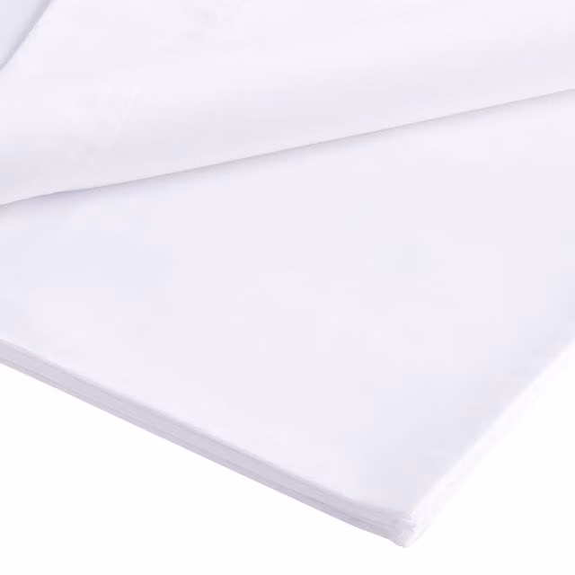 Bianca Luxury 800 Thread Count Cotton Sateen Flat Sheet, White, W/D/H: 180 x 200 cm