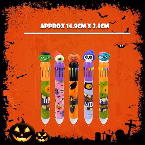 VFM e-Store Halloween Spooky Design Pens, Multicolour Mystery Bag – 3