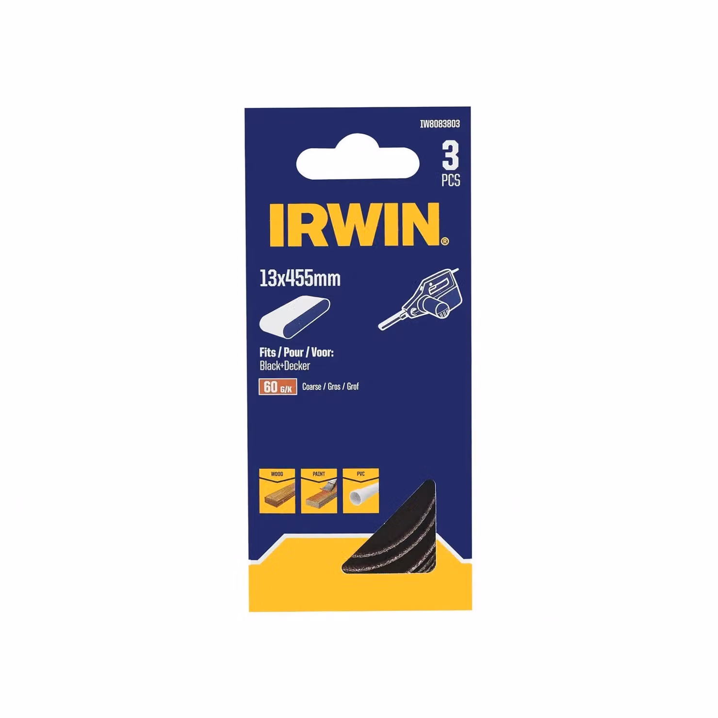 IRWIN Powerfile Sanding Belts for Wood and Metal, Multicolour – 2