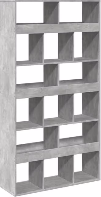 Berkfield Home Room Divider in Concrete Grey, W/D/H: 100 x 33 x 187.5 cm