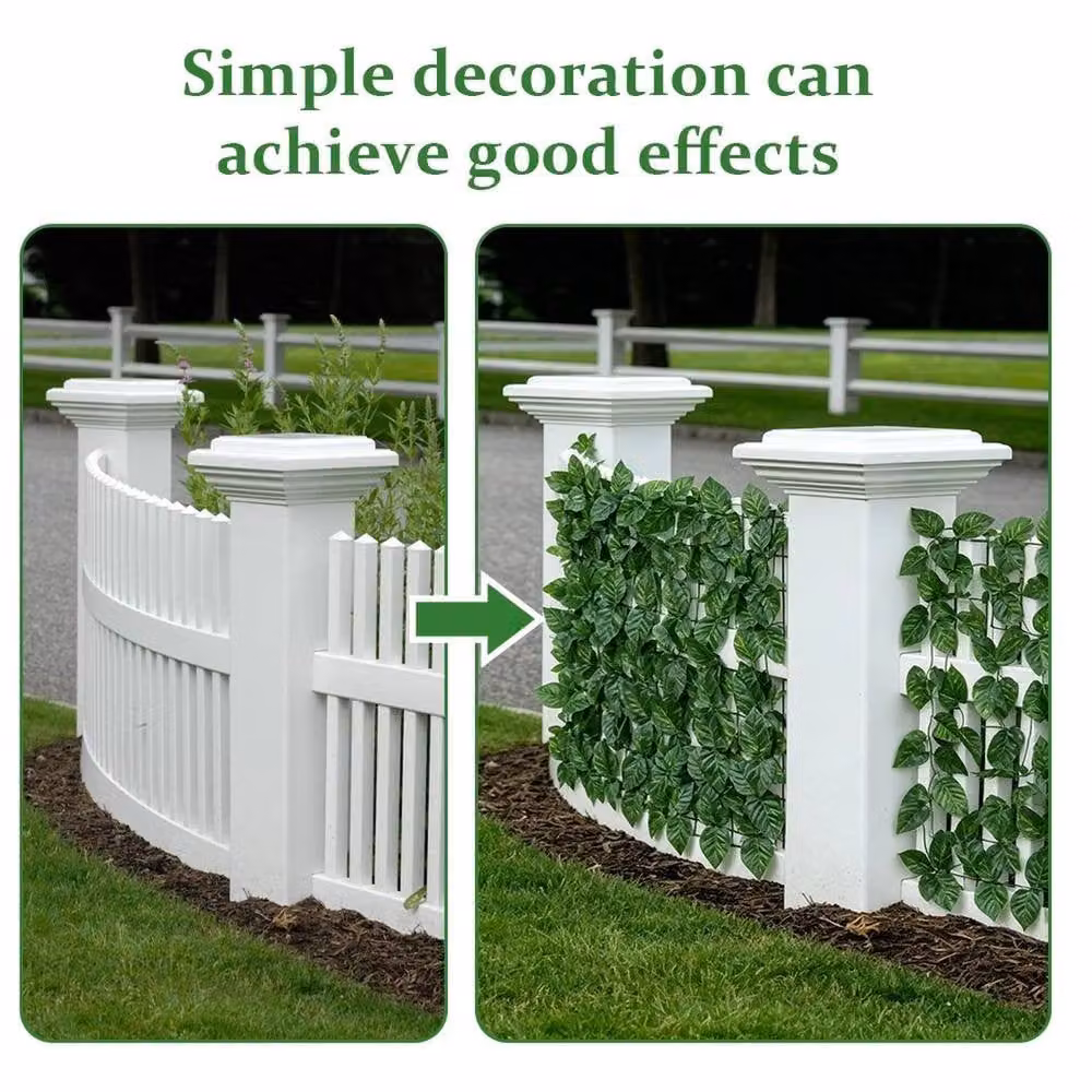 Kelvenix Artificial Hedge Green Ivy Leaf Wall Panel Roll – 3