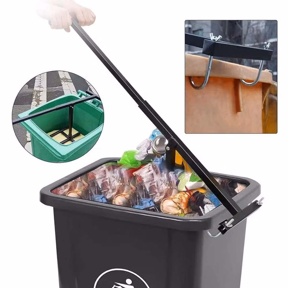 VOGREX Wheelie Bin Compactor Crusher in Black – 6