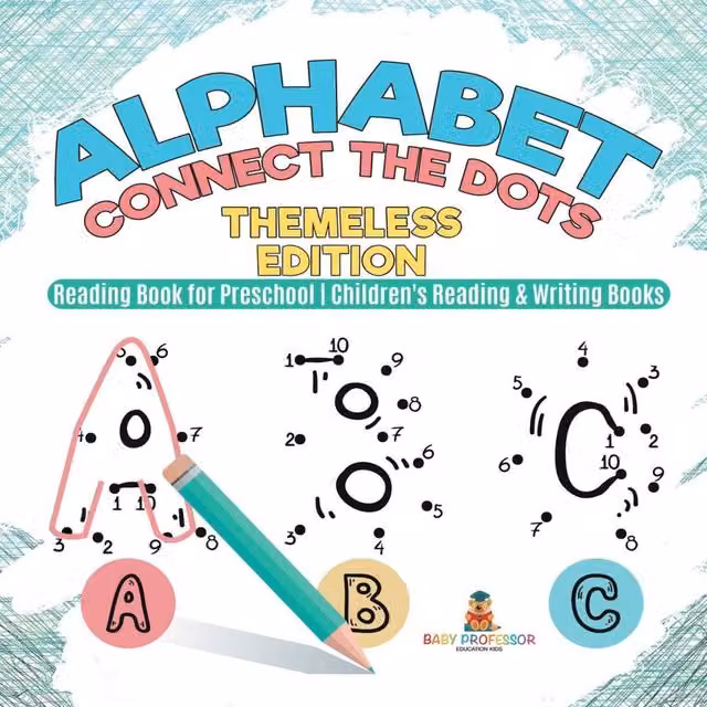 Baby Professor Alphabet Connect the Dots Themeless Edition Multicolour Reading Book