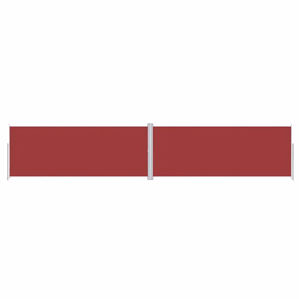 Berkfield Home Retractable Motorised Side Awning in Red, W/D/H: 1000 x 200 x 200 cm – 3