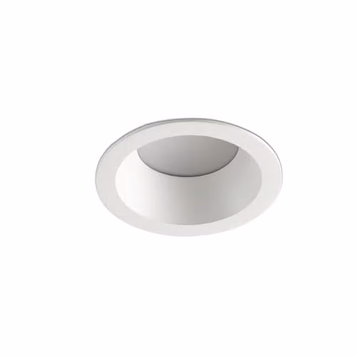 Netlighting Dop 8W LED Recessed Round Downlight, White, IP54, 3000K Warm White