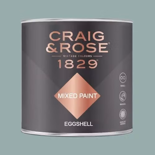 Craig & Rose 1829 Eggshell Paint Stop Morris Blue 750ml