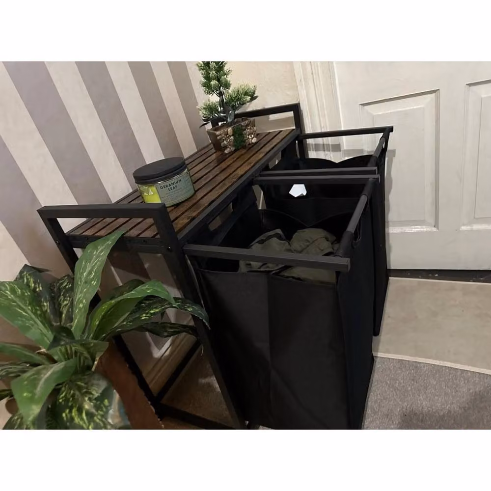 Kelvenix Large Industrial Laundry Basket in Black – 3