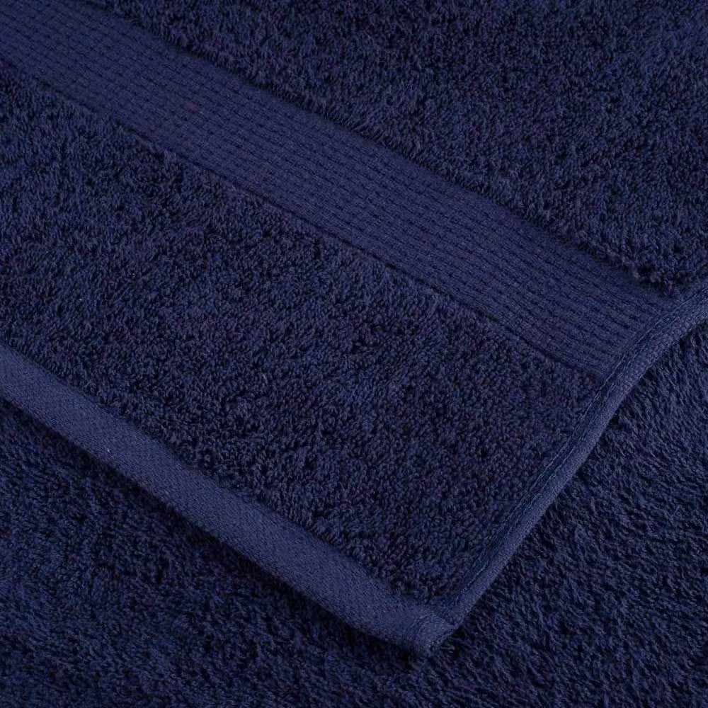 Berkfield Home SOLUND 6 Piece Premium Cotton Terry Towel Set, Navy Blue, 600 gsm – 4