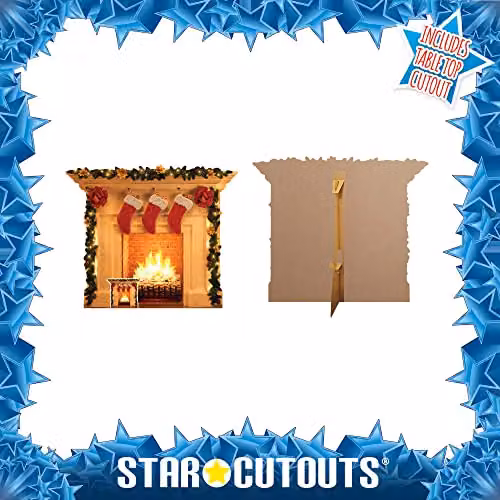 Star Cutouts SC1458 Multicolour Fireplace Cardboard Cutout Christmas Decoration, Height: 101 cm – 4