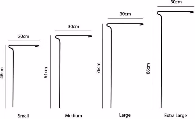 Garland Black Plant Support Wire Link, Height: 86 cm