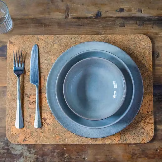 Cooks Professional 12 Piece Nordic Reactive Glaze Stoneware Dinnerware Set in Grey, Including 4 Dinner Plates, 4 Side Plates and 4 Cereal Bowls – 3