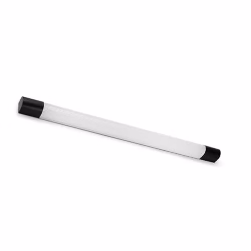 Netlighting Kiva LED Bathroom Wall Lamp, Matt Black, 120 cm, 18W, 2700K, IP44