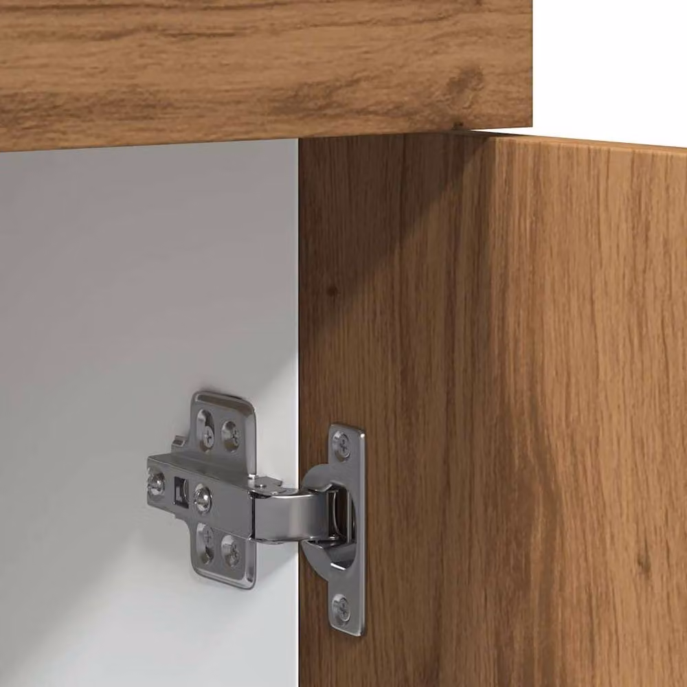 Berkfield Home Lyon Artisan Oak Drawer Bottom Cabinet in Brown, W/D/H: 80 x 46 x 81.5 cm – 3