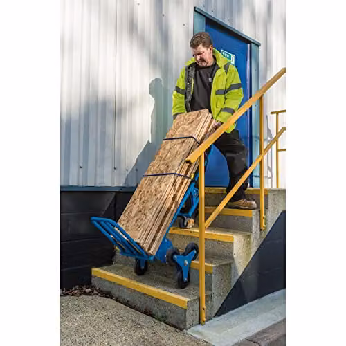 Draper 85675 Heavy Duty Stair Climbing Sack Truck, Blue – 3