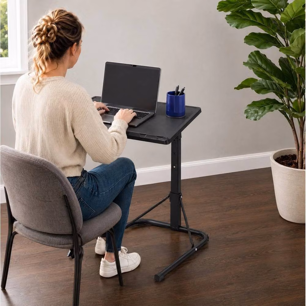 EONLION Portable Folding Laptop Stand in Black with Adjustable Height and Tilting Top – 4