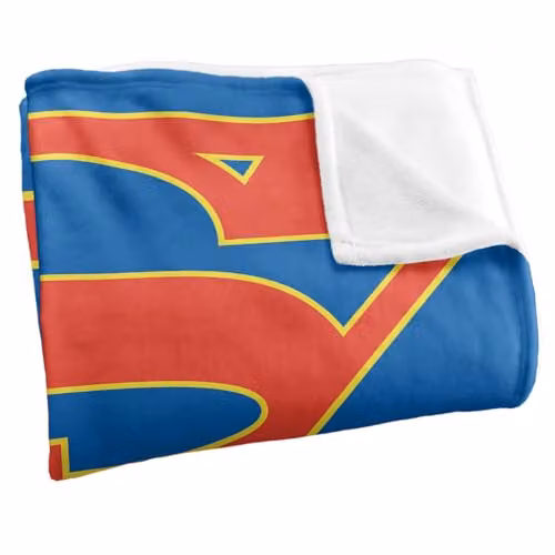 Warner Bros. Supergirl The TV Series Logo Silky Touch Super Soft Fleece Throw Blanket, Multicolour, W/D/H: 127.0 x 127.0 x 152.4 cm – 2