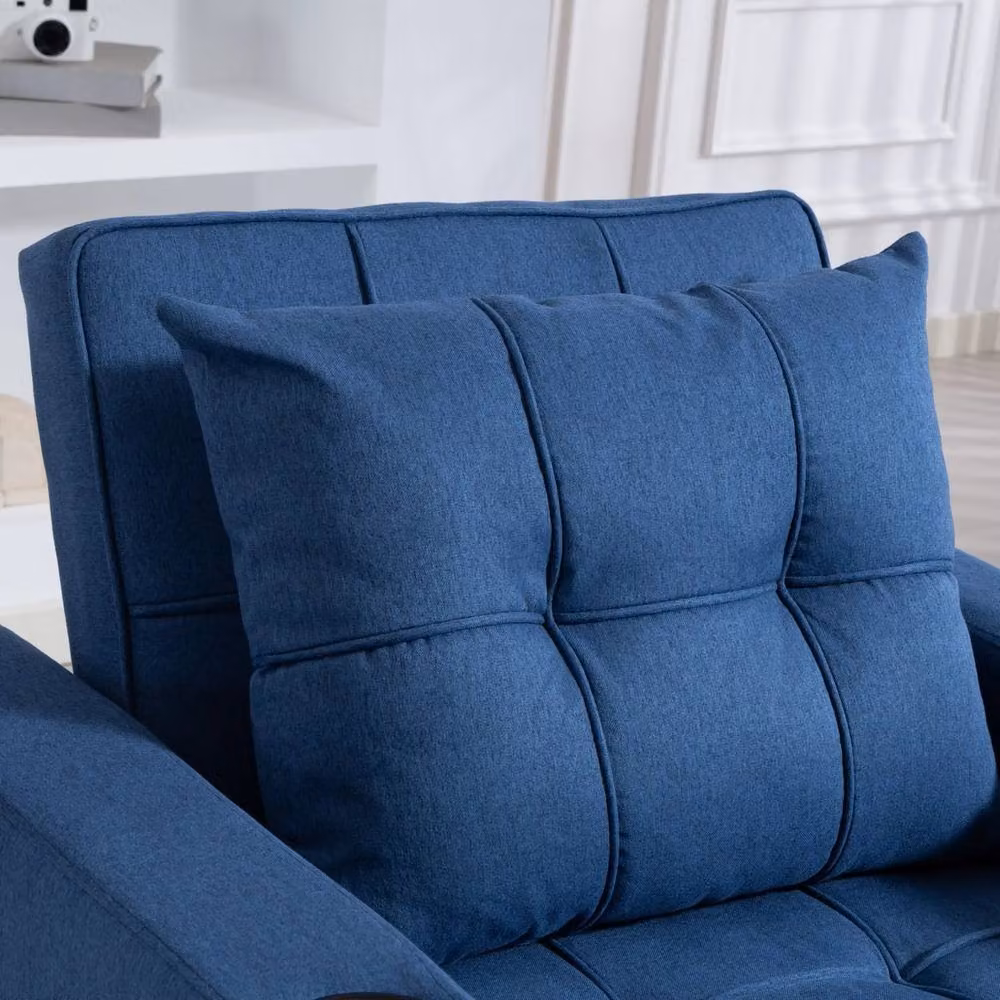 Wyld Haus Norapa 3 in 1 Convertible Single Sofa Bed in Dark Blue – 10