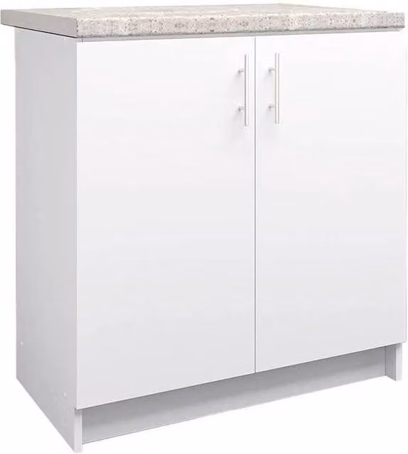 SPETLEK Modern White Kitchen Sink Unit with Hinged Doors, Height: 80 cm – 1