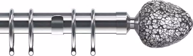 Terrys Silver Curtain Pole 2.8 m