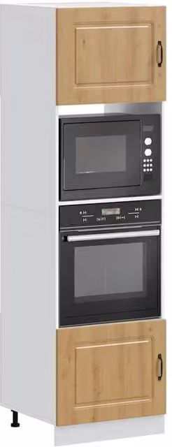 Berkfield Home Lucca Artisan Oak Appliance Housing Unit, 2 Pack, Brown