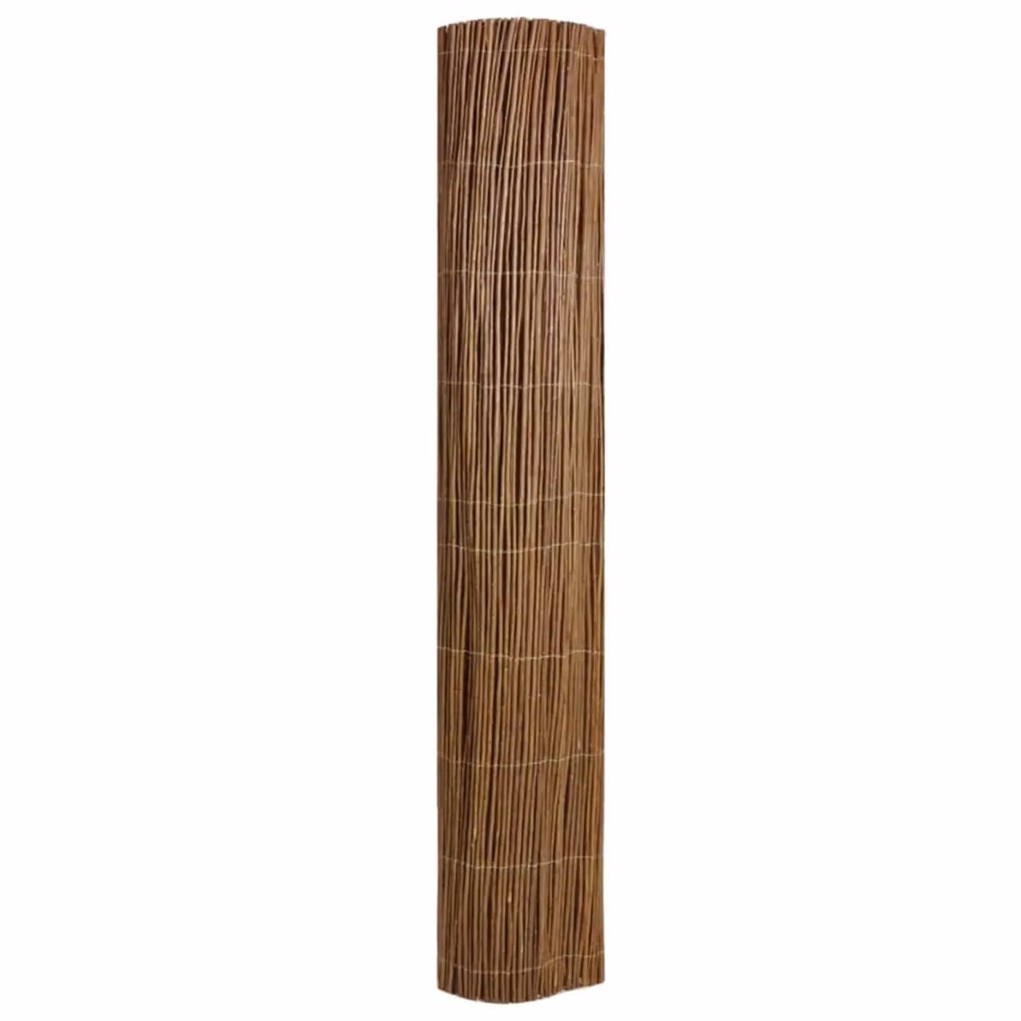 Berkfield Home Willow Woven Fence Mat in Brown, W: 300 cm, H: 180 cm – 3
