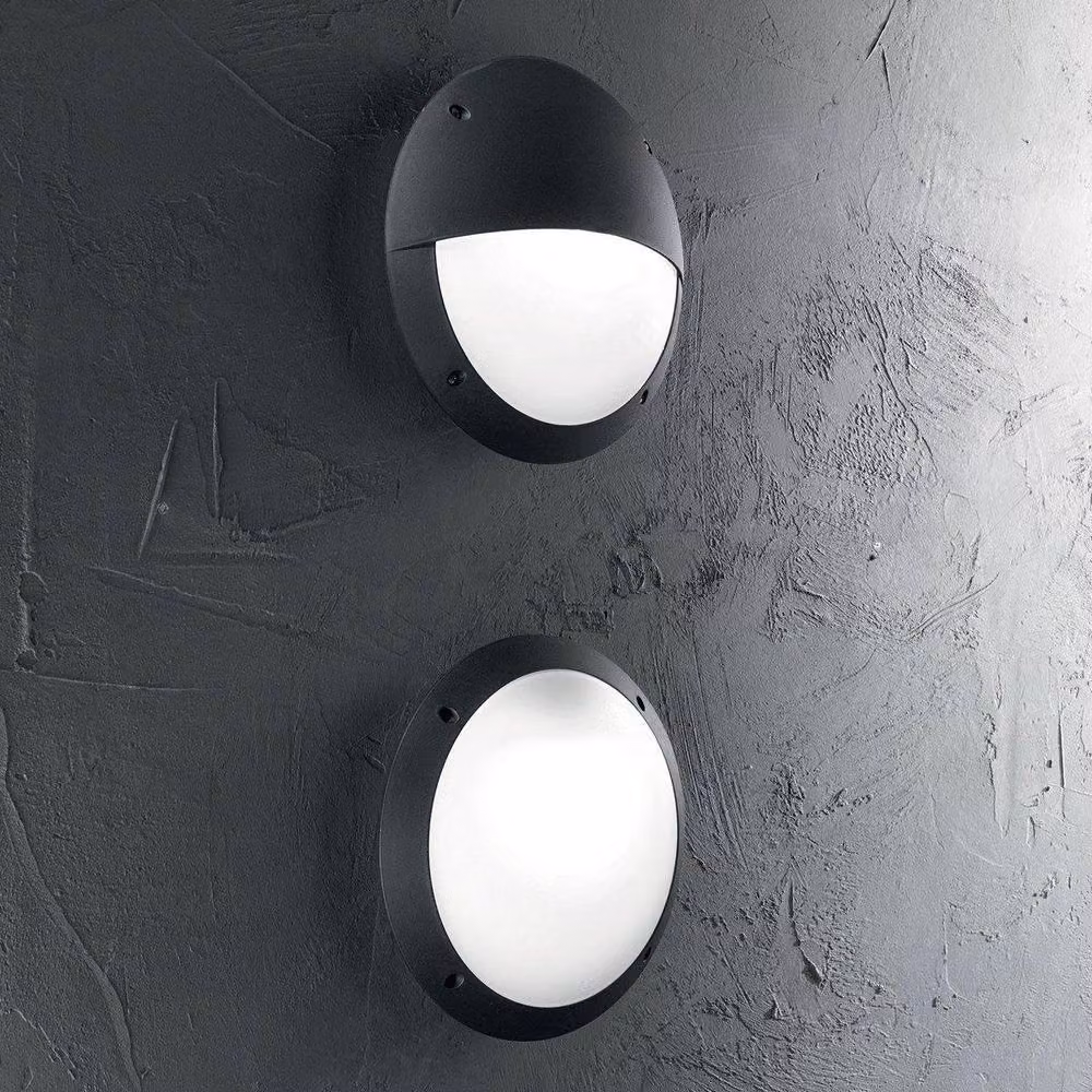 Netlighting Lucia Modern Outdoor Flush Wall Light Black IP66 E27 – 3