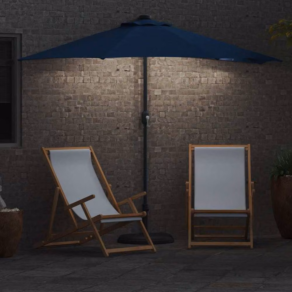 Berkfield Home Modern Large Garden Parasol in Blue – 3