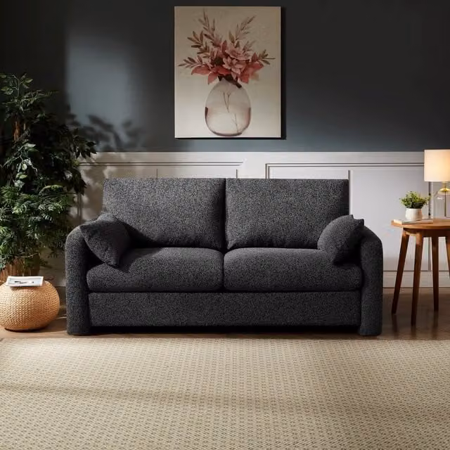 Artemis Home Shorewood 2 Seat Fabric Sofa in Grey