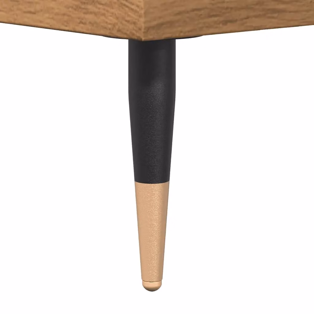 Berkfield Home Artisan Oak Coffee Table in Brown, W/D/H: 60 x 50 x 36.5 cm – 3
