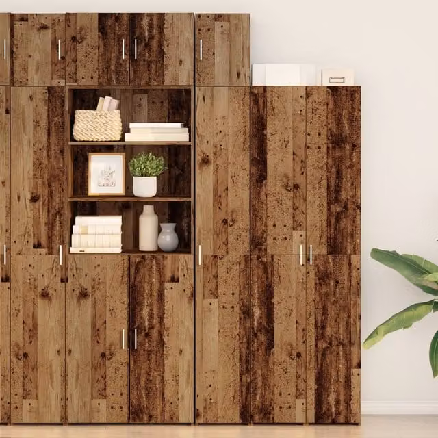 Berkfield Home Rustic Wall Cabinet in Brown, W/D/H: 30 x 40 x 42.5 cm