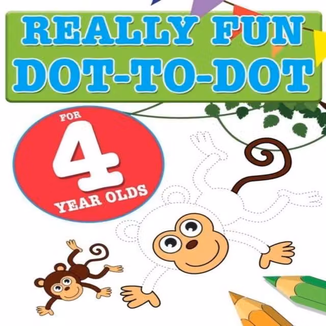 Mickey MacIntyre Really Fun Dot To Dot Multicolour Paper Activity Book for 4 Year Olds