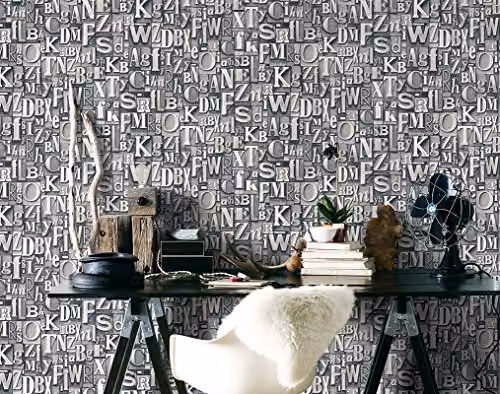 Galerie G56206 Steampunk Abstract Industrial Wallpaper, Silver/Grey, Roll W: 53 cm, L: 10 m – 2