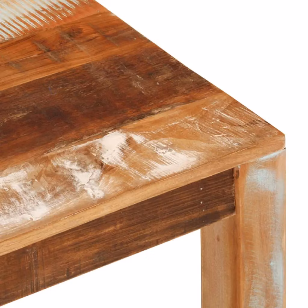 Berkfield Home Rustic Reclaimed Solid Wood Coffee Table, Brown, W/D/H: 55 x 55 x 35 cm – 3