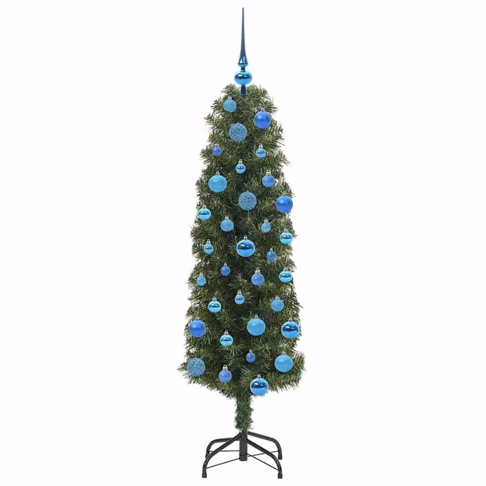 Berkfield Home Green Artificial Christmas Tree with 150 Warm White LEDs and Stand – 4