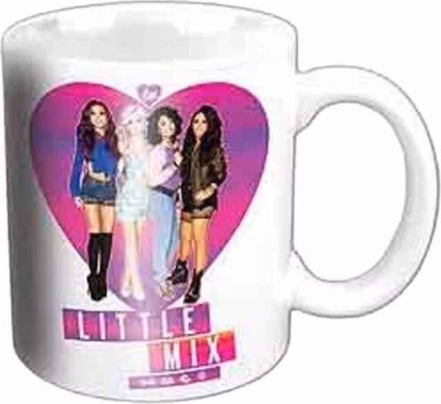 Little Mix Gradient Heart Ceramic Mug, Multicoloured