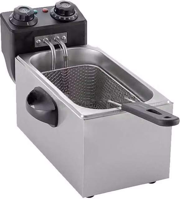 SPETLEK Large 3 Litre Stainless Steel Chip Pan in Silver