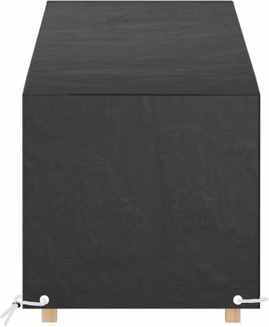 Berkfield Home Sunlounger Covers, 2 Pack, Black, W: 205 cm, D: 75 cm, H: 40-70 cm – 1